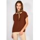 thumbnail image 1 of Blusa Botones Laterales Verónica Chocolate cafe L, 1 of 3