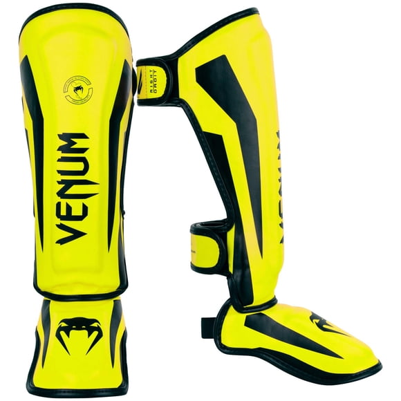 Canilleras Venum Kids Elite Neo Amarillo Talle Grande 9-11 Años