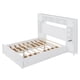 thumbnail image 2 of Queen Size Wooden Bed With All-in-One Cabinet, Shelf and Sockets, White, 2 of 3