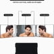 thumbnail image 4 of Espejo de 3 vías para corte de pelo automático con anillo de luz, espejo triple LED mejorado, espejo recargable 360 para herramientas de cabello, luz y altura ajustable, 4 of 8