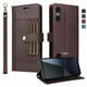 thumbnail image 2 of FOXDOCK Funda tipo Cartera para Sony Xperia 10 VI – Cubierta de Cuero PU con Múltiples Ranuras, Bolsillo para Efectivo y Correa de Muñeca, 2 of 6