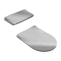 Bothyi - Juego De Funda Para Tapa De Inodoro, Cómoda Y Antideslizante, Elástica, Color Gris