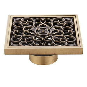 Veat00L - Drenaje De Piso Antiguo De Latón - Anti-Olor Y Anti-Obstrucción - Ideal Para Baños De Hogar Y Hotel