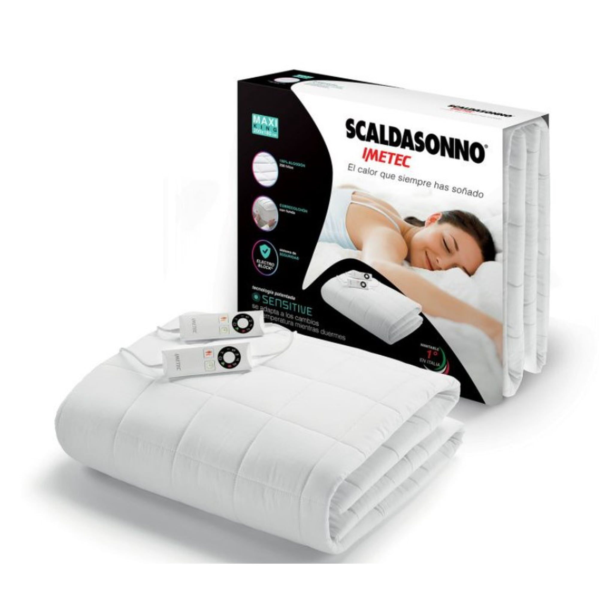 Imetec - Calientacama Maxi King Cotton Adapto Mod R9019