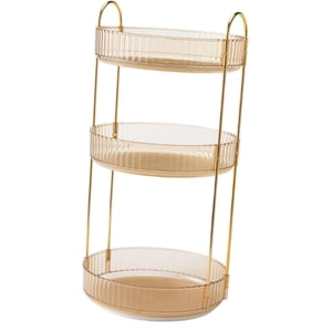 Bothyi - Vitrinas Giratorias De 360 ° Para Organizador De Perfumes Para Tocador, Encimera, Cocina, Amarillo