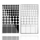 thumbnail image 1 of Pegatinas para Atenuar Luz JIEHENG 2 Hojas Blanco y Negro, 1 of 8