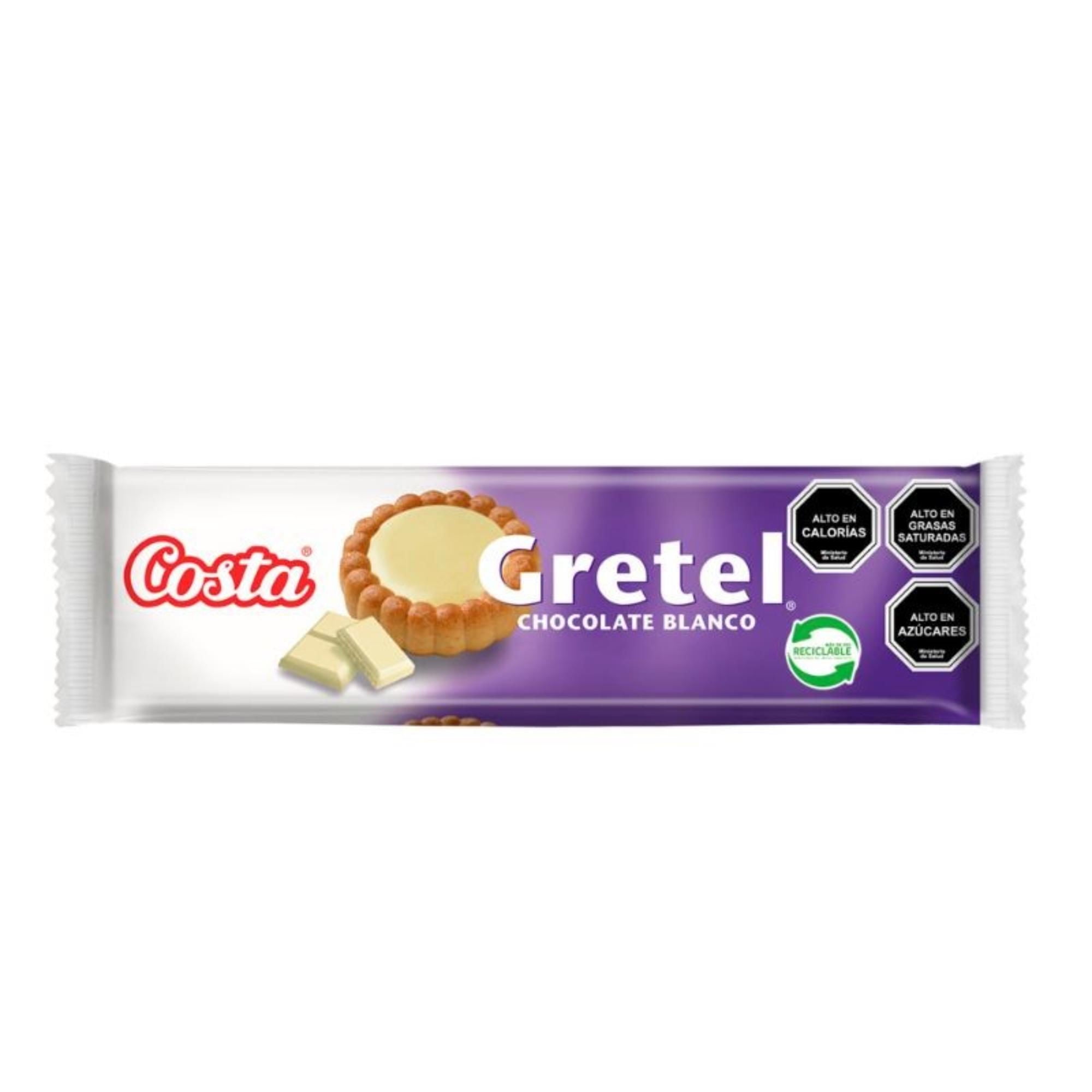 Paquete Galletas Gretel Chocolate Blanco 85 g Costa