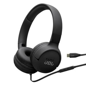 Audífonos Jbl Tune 520 Con Cable Tipo C Black