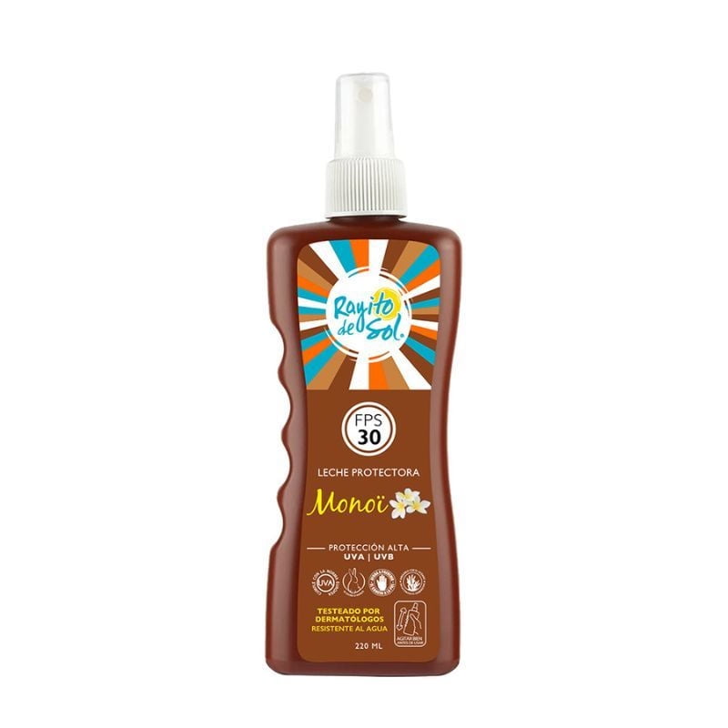 Leche Protectora Spray Monoi 220 ml Rayito De Sol