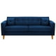 thumbnail image 1 of Sofa New Retro 3CG Felpa 04 Azul Marino, 1 of 6