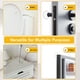 thumbnail image 5 of Tapón De Pared Para Puerta Adhesivo Superficie Limpia Y Seca Silicona Color Blanco, 5 of 6