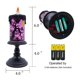 thumbnail image 2 of Bola de nieve DRomance 10 cm Vela sin llama con fantasma morado, 2 of 8