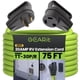 thumbnail image 1 of Cable de extensión GearIt 30 A 125 V 10/3 STW 75 pies para autocaravanas y vehículos recreativos, 1 of 8
