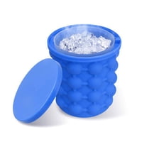 Tecnofonia - Hielera Molde Silicona Cubos De Hielo 40 Cubos Hielo Azul Azul