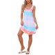 thumbnail image 2 of Vestido de dormir sin mangas con estampado floral para mujeres con bolsillos para ropa de noche cómoda y descanso XL Tie-Dye Rosa, 2 of 6