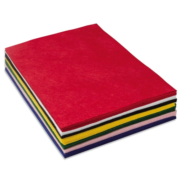 Hojas de Fieltro Chenille Kraft 30 piezas 23x30 cm Surtidas