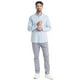 thumbnail image 4 of CAMISA OXFORD ESTAMPADA azul XL, 4 of 5