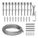 thumbnail image 5 of Kit De Enrejado De Pared Verde Para Plantas Trepadoras, Soportes Para Plantas De Patio Con Alambre De 52 Pies, 5 of 5
