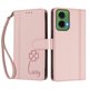 thumbnail image 3 of Funda Cartera Trébol para Motorola Moto G35 5G con Ranuras Tarjetas y Carga Inalámbrica Rosa, 3 of 6