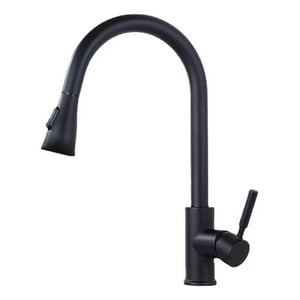 Victtorino - Llave Monomando Lavaplato Inox Profesional Carezza Color Negro