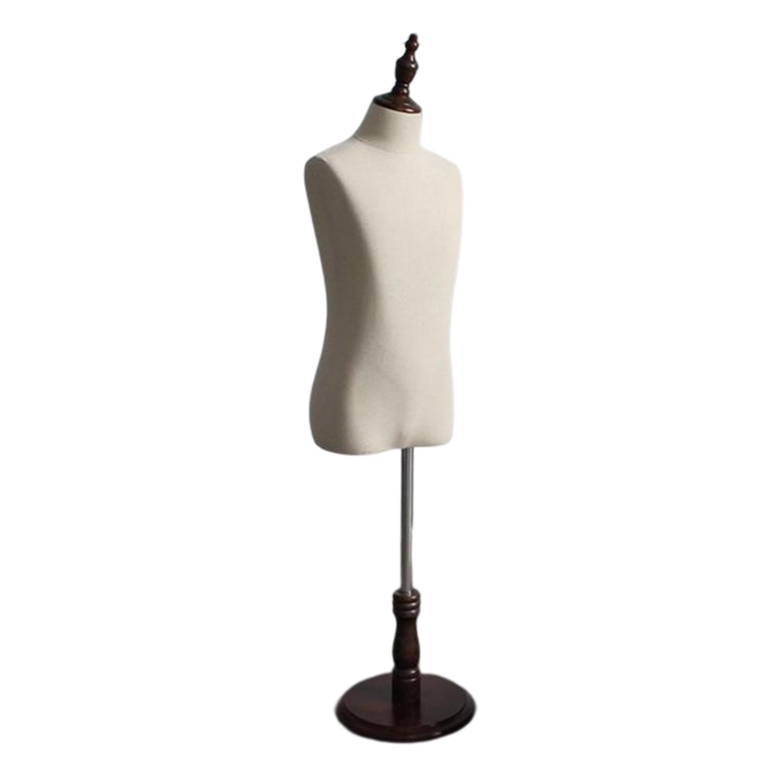 Magideal - Maniquí Unisex Para Niños, Modelo De Exhibición Ajustable Con Base De Madera, Soporte De Acero, Peso Ligero, Fácil Montaje, Adecuado Para Niñas, Niños, Modistas, Costura, Joyería 8 Años