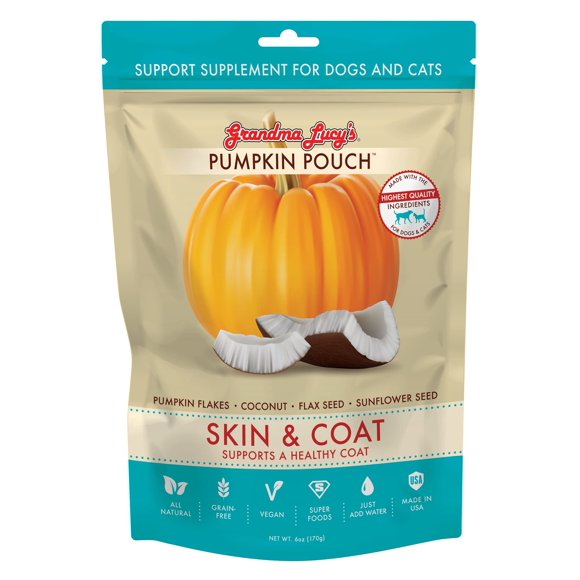 Pet Food Grandma Lucy's Pumpkin Pouch Skin & Pelaje 180 ml