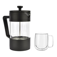 Pack Cafetera Francesa 600Ml +Taza Doble Pared 300Ml Simplit