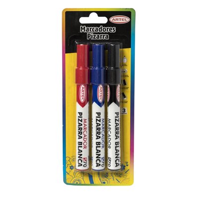 Marcadores De Pizarra (3 Unidades) 1 Un Artel