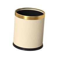 Bothyi - Bote De Basura Con Tapa Abierta Bote De Basura Simple Para Sala De Estar Casa Granja Amarillo