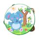 thumbnail image 4 of Pandereta De Madera De Mano, Juguete Educativo Con Campanas De Mano Para Juegos De Baile, Juguetes KTV, Elefante De 15 Cm, 4 of 5