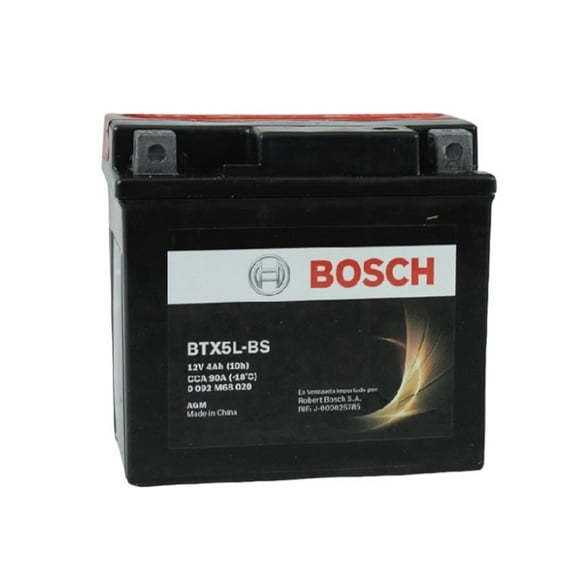 Batería Moto Bosch Btx5l-bs 12v 4a Gixxer/r15/fz16/invicta/xr150l