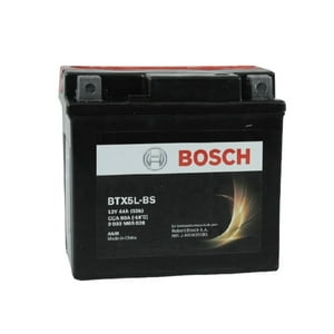 Batería Moto Bosch Btx5L-Bs 12V 4A Gixxer/R15/Fz16/Invicta/Xr150L