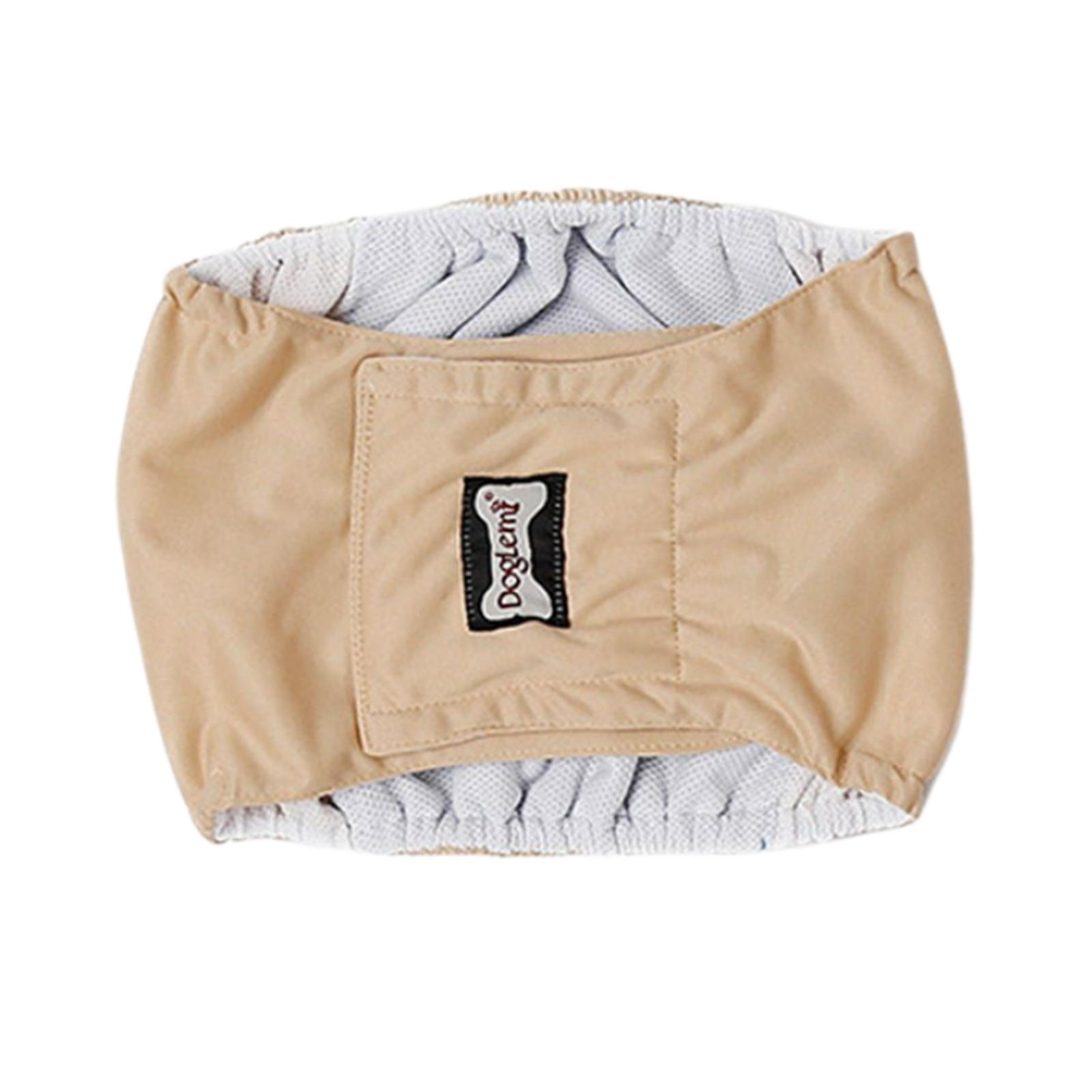 Magideal - Pantalones Fisiológicos Para Perros, Pantalones De Pañales, Pantalones Sanitarios, Ropa De Entrenamiento, Ropa Interior Grande Para Mascotas, Envoltur Beis M