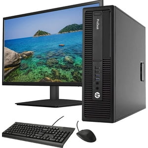 Combo Monitor + Pc Desktop Hp Prodesk 600 G2 Intel Core I5 8Gb 500Gb + Teclado & Mouse Reacondicionado Grado A
