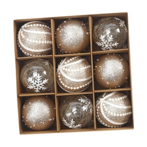 Bothyi - 9 Piezas De Bolas De Navidad Para Adornos De Año Nuevo, Decoración Colgante Para Árbol De Navidad, Estilo C