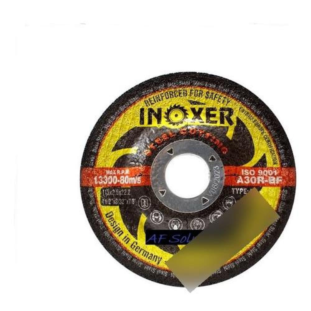 Inoxer - Disco De Corte De 4 1/2 2,5mm Metal X25 Unidades