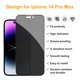 thumbnail image 2 of Protector de Pantalla PEHAEL iPhone 14 Pro Max 6.7" Privacidad, 2 of 9