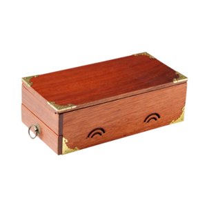 Magideal - Caja Para Barbacoa De Carbón, Vajilla, Bandeja Portátil Para Carnes A La Parrilla, Diseño Occidental, Pequeña Caja Para Carne Ahumada Para El Hogar Y 30 Cm X 15 Cm X 10 Cm
