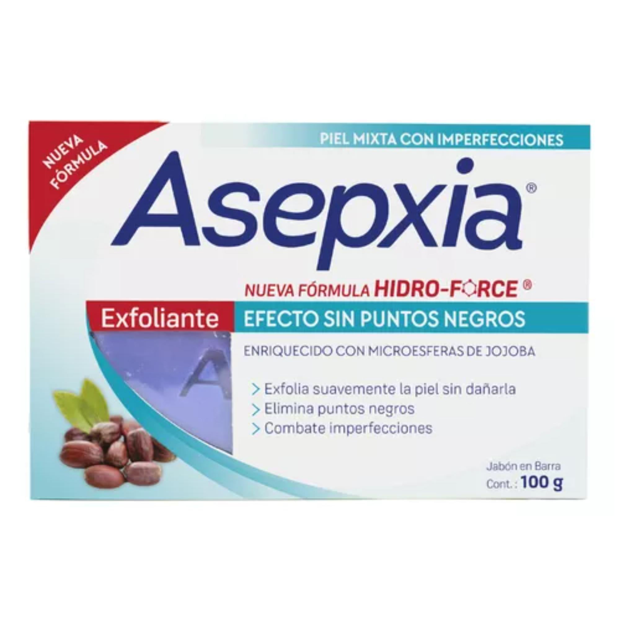 Asepxia Jabón Exfoliante En Barra 100 Gr