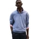 thumbnail image 1 of Sudadera Tommy Hilfiger de forro polar de manga larga para Hombres - Azul, 1 of 4
