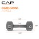 thumbnail image 4 of Mancuerna hexagonal de hierro fundido CAP Barbell de 15 lb / 6.8 kg, 4 of 7