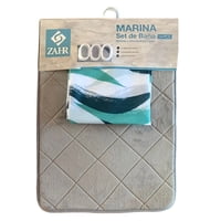 Zahr - Juego De Baño Piso + Cortina