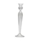 thumbnail image 1 of Portavelas Cónico De Cristal, Adorno De Mesa, Rayas Verticales Para Decoración De Baño, Gris Claro, 1 of 3