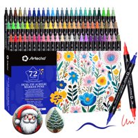 Marcadores De Pintura Acrílica Artecho 72 Colores Punta Doble