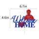 thumbnail image 2 of Adorno para pastel Qertesl Bienvenido a Casa – Tema militar, 2 of 8