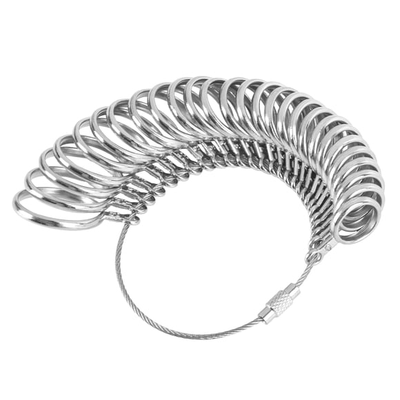 Anillos para dedos de acero inoxidable NuLink Sizer, calibre 0-13