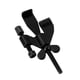 thumbnail image 1 of 2 paquete Cerradura de puerta portátil ajustable negra, dispositivo de seguridad para una mayor seguridad, para el hogar, viajes, hoteles, apartamentos impide la entrada no autorizada, sin t, 1 of 3