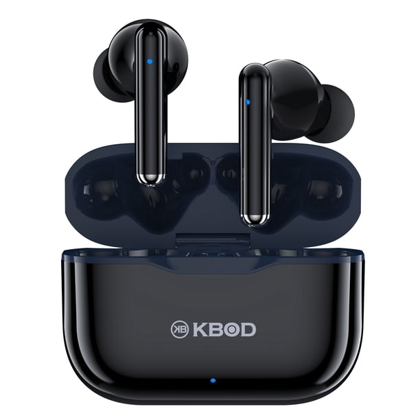 Audífonos Inalámbricos Bluetooth 5.3 Tws Kbod C38 Tipo Con Estuche de Carga Negro