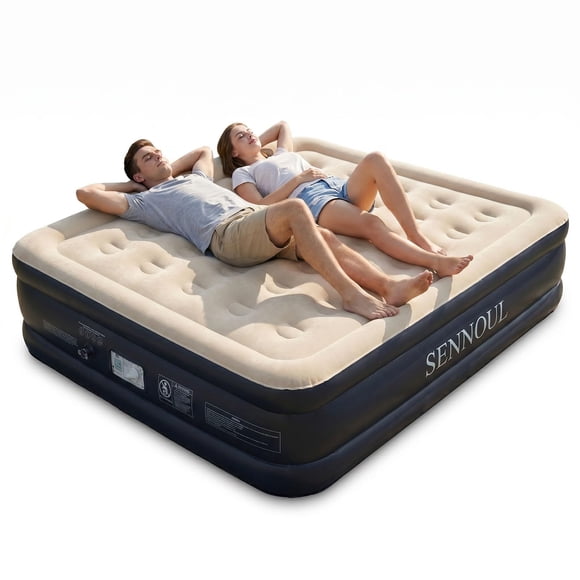 Colchón Inflable SENNOUL Full con Bomba Incorporada Capacidad Máxima 295 kg