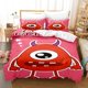 thumbnail image 1 of x582 Bed SheetsBig Eye Monster Cartoon Home Textiles Polyester Digital Bedding Set Comforter Set Bedding Size Printed Set 3-Piece Bedding Set (1 Duvet Cover + 2 Pillow Shams) nj582, 1 of 5